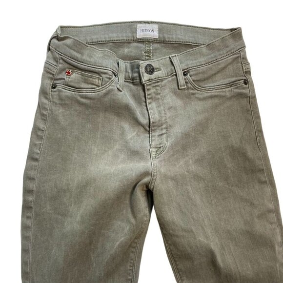 Hudson Super Skinny Straight Leg Denim Gray Jeans Size 29 U Tapered Ankle Pants - Picture 3 of 9